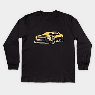 Cadillac XLR-V Leverages Glowing Silhouette Kids Long Sleeve T-Shirt